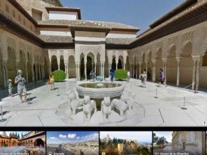 alhambra patio leones google
